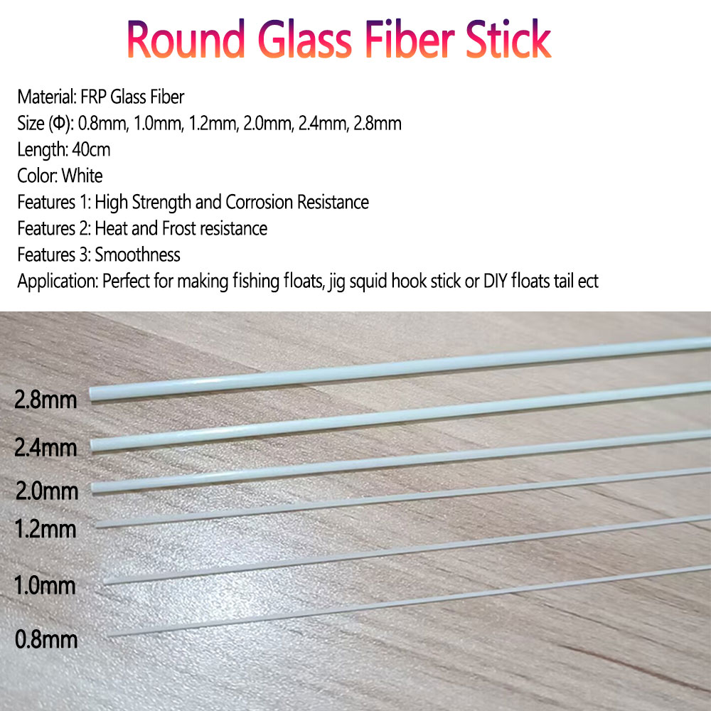 Bimoo 10/20pcs 0.8mm~2.8mm Rou - Fishing Boat Fiberglass recension och pris