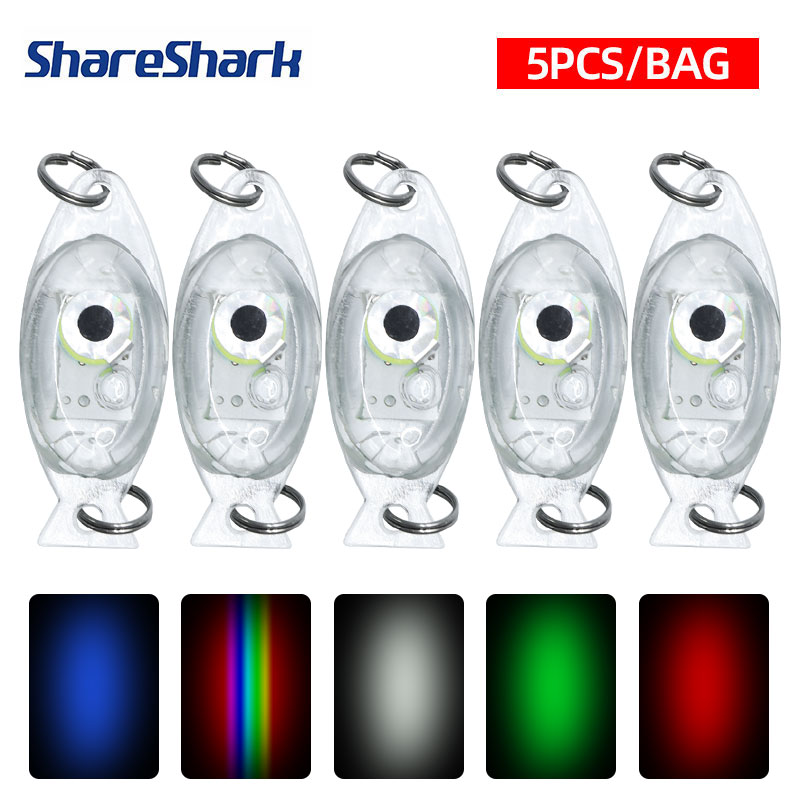 ShareShark 5pcs Deep Drop Fish - Fishing Boat Navigation Light recension och pris
