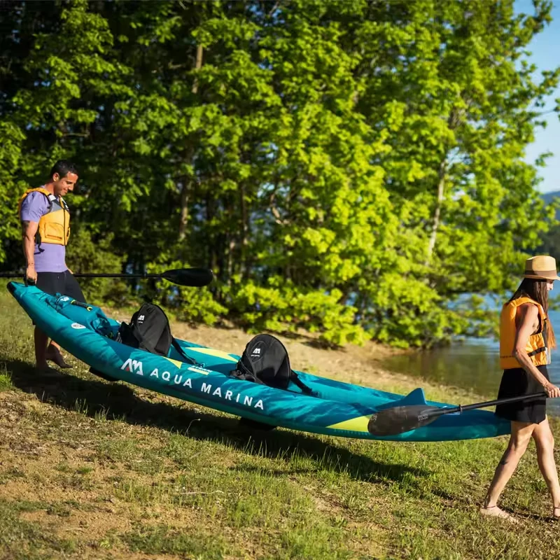 Canoe Kayak Inflatable Boat 1- - Fishing Boat Paddle recension och pris