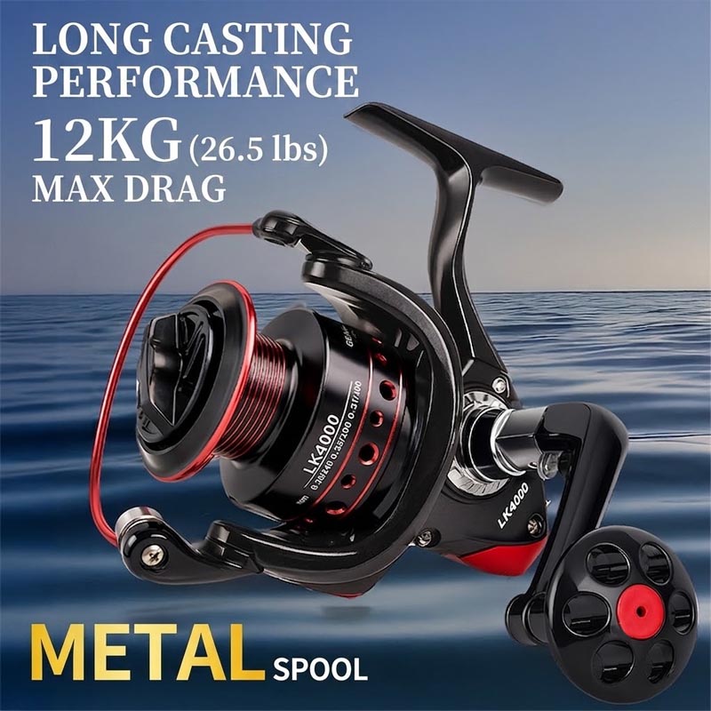 Full Metal Spinning Fishing Re - Fishing Boat Steering Wheel recension och pris