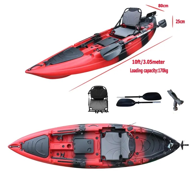 10ft Single Seat Sit on Fishin - Fishing Boat Paddle recension och pris