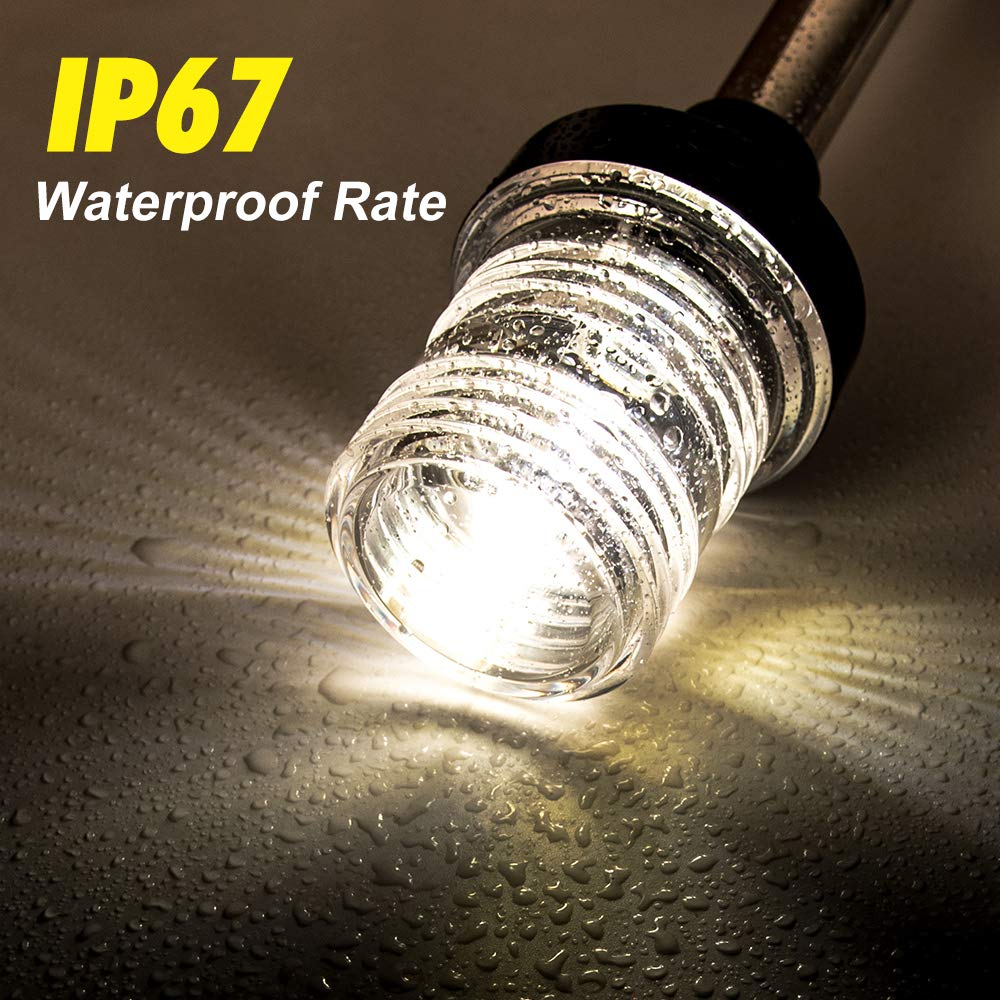 360 Degree White LED Fold Down - Fishing Boat Navigation Light recension och pris