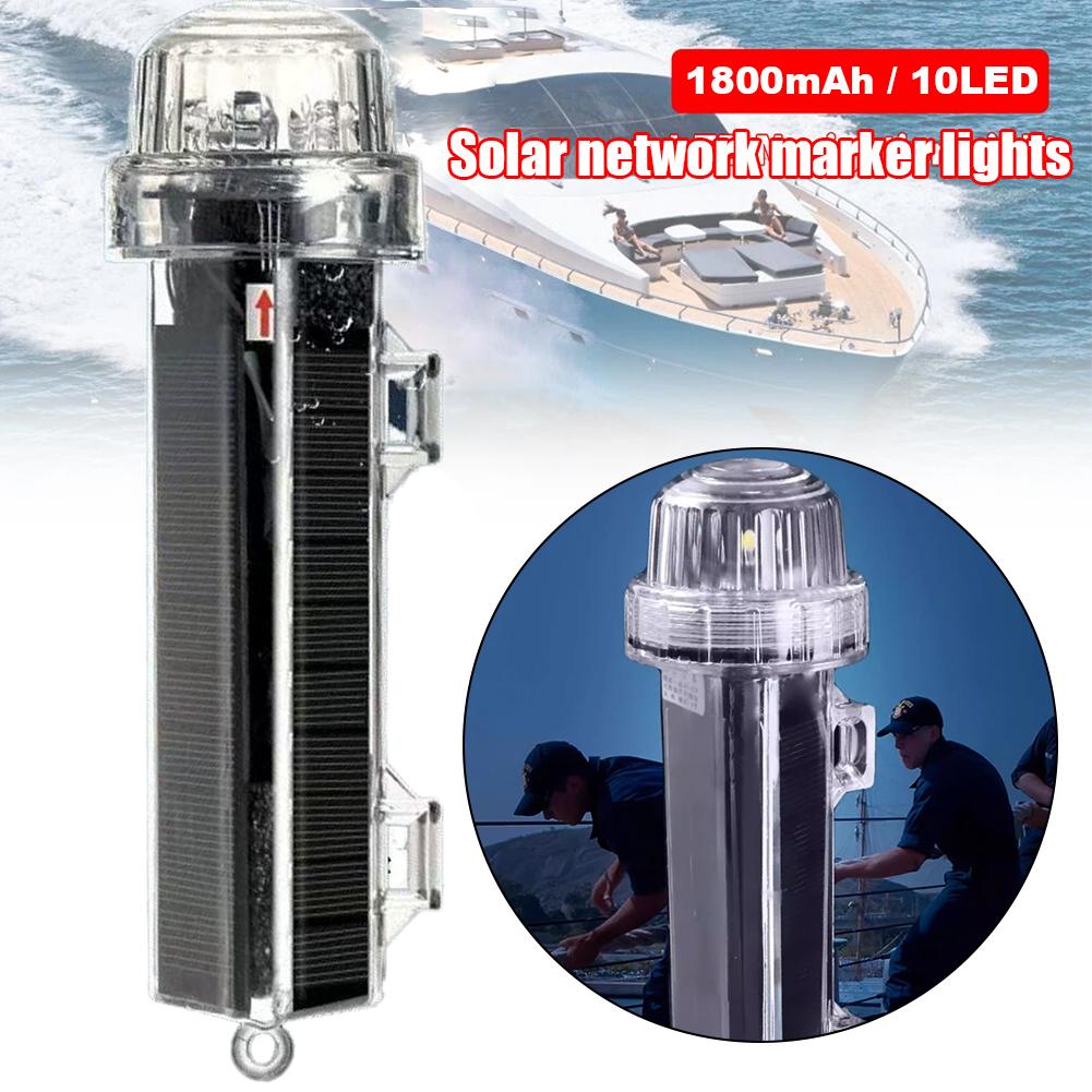 Solar Ocean Signal Light Navig - Fishing Boat Navigation Light recension och pris
