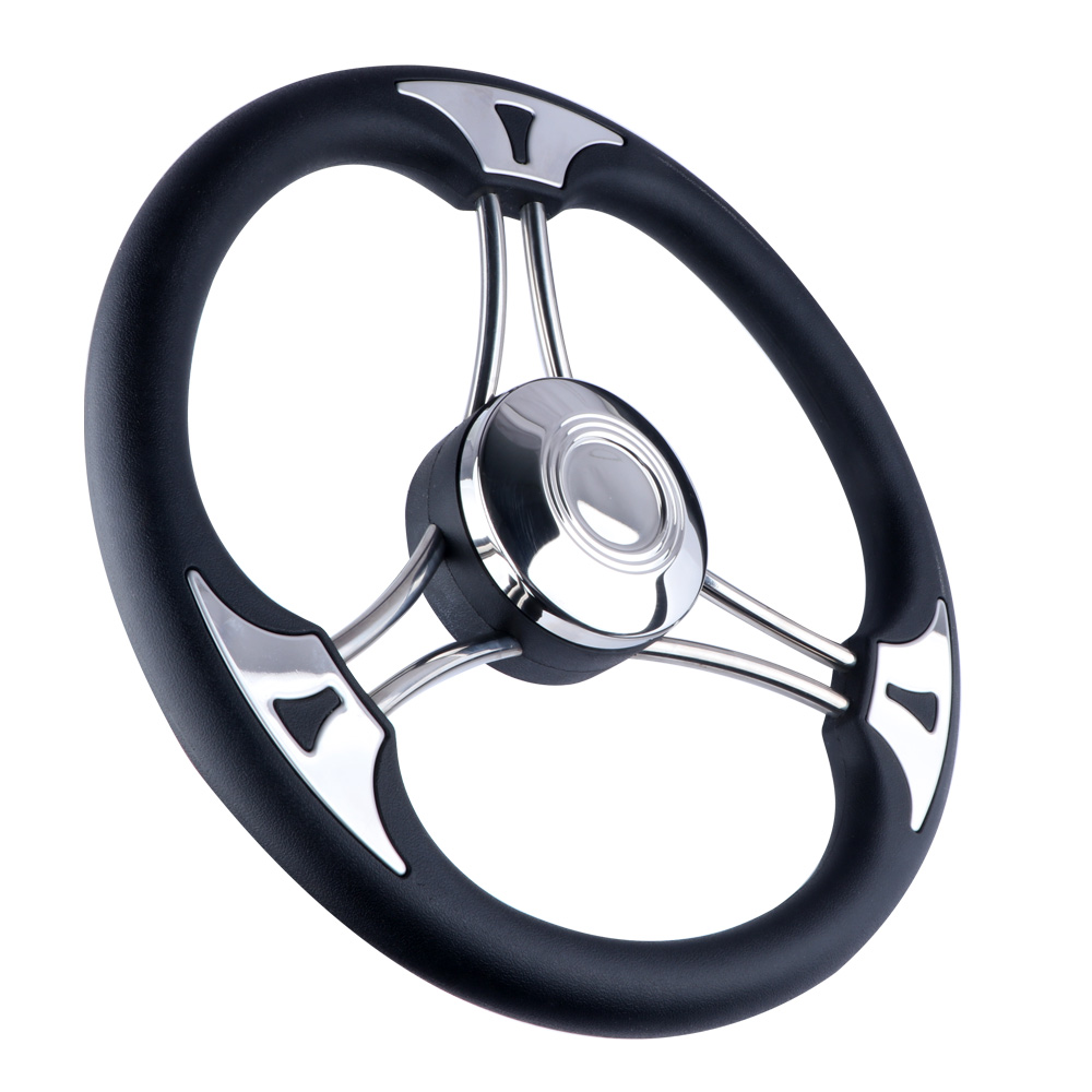 ANDYMARINE 13.5 Inch Stainless - Fishing Boat Steering Wheel recension och pris